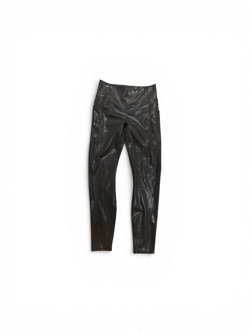 Fabletics Shiny Black High-Waist Faux Leather Leggings